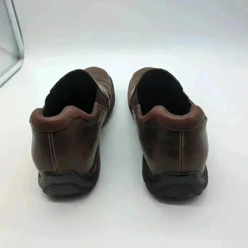 Cole Haan Zeno slip on Loafers distressed Brown Leather sz 9